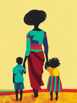 Affiche - Auréa Matriarche - Art mural | Oueso - Art Afro Contemporain