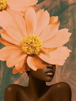 Affiche - Harmonia - Art mural | Oueso - Art Afro Contemporain