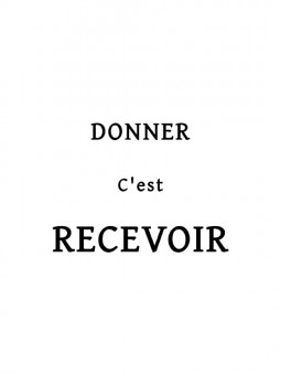 Poster - Donner c'est recevoir - Accueil | Oueso - Contemporary Afr...