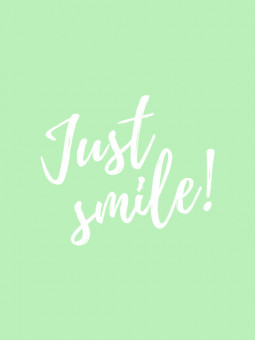 Affiche - Just smile - Accueil | Oueso - Art Afro Contemporain
