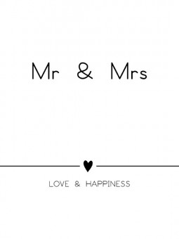 Poster - Mr & Mrs - Accueil | Oueso - Contemporary Afro Art