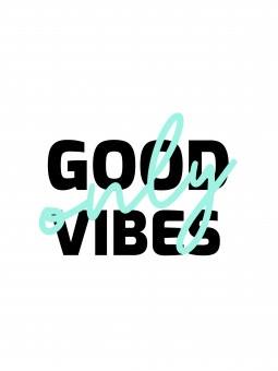 Poster - Good Vibes Only - Accueil | Oueso - Contemporary Afro Art