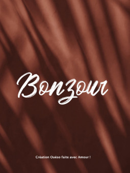 Affiche - Bonzour - Accueil | Oueso - Art Afro Contemporain