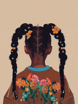 Affiche - Hairstyle 04 - Accueil | Oueso - Art Afro Contemporain
