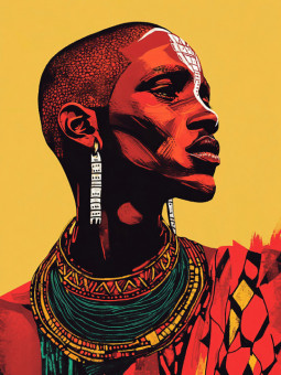 Affiche - The Sacred Path - Accueil | Oueso - Art Afro Contemporain