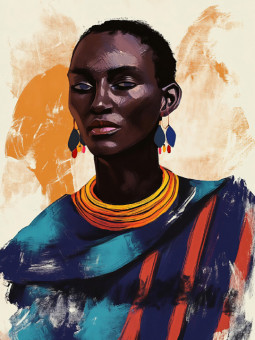 Poster - Tribal Spirit - Accueil | Oueso - Contemporary Afro Art