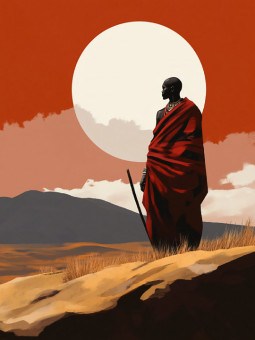 Affiche - Ancestral Echo - Accueil | Oueso - Art Afro Contemporain