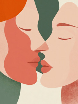Affiche - Kiss - Accueil | Oueso - Art Afro Contemporain