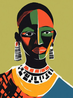 Affiche - Starlit Trails - Accueil | Oueso - Art Afro Contemporain