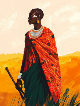 Affiche - Shenzi - Accueil | Oueso - Art Afro Contemporain