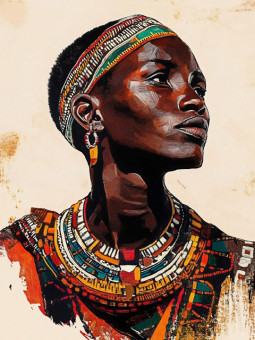 Affiche - Imani - Accueil | Oueso - Art Afro Contemporain