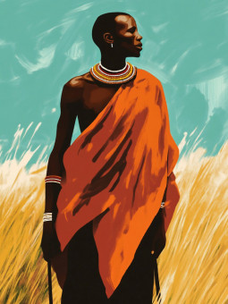 Affiche - Mhuti - Accueil | Oueso - Art Afro Contemporain