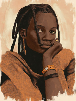 Affiche - Kiba - Accueil | Oueso - Art Afro Contemporain