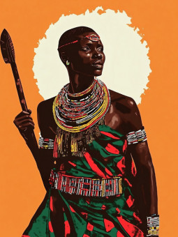 Affiche - Kinship - Accueil | Oueso - Art Afro Contemporain