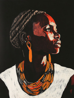 Affiche - Safari - Accueil | Oueso - Art Afro Contemporain