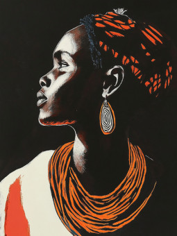 Poster - Okoa - Accueil | Oueso - Contemporary Afro Art