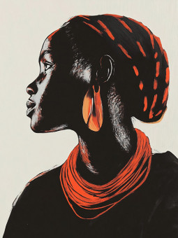 Affiche - Lela - Accueil | Oueso - Art Afro Contemporain