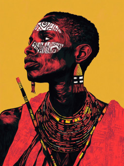 Affiche - Daba - Accueil | Oueso - Art Afro Contemporain
