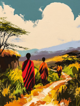 Affiche - Forest - Accueil | Oueso - Art Afro Contemporain