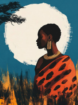 Poster - Guardian - Accueil | Oueso - Contemporary Afro Art