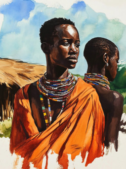 Affiche - Moon - Accueil | Oueso - Art Afro Contemporain