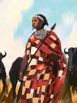 Poster - Drum - Accueil | Oueso - Contemporary Afro Art