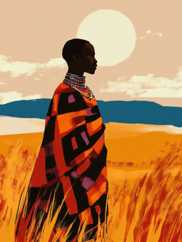 Affiche - Vibrations Afro - Accueil | Oueso - Art Afro Contemporain