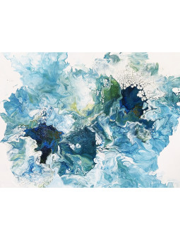 Affiche - Sky Blue - Accueil | Oueso - Art Afro Contemporain