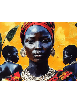 Affiche - Strong Woman - Accueil | Oueso - Art Afro Contemporain