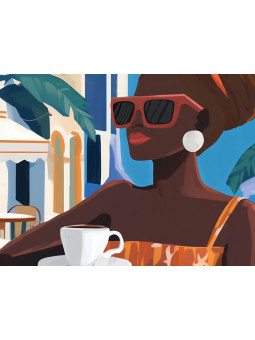 Affiche - Woman chic - Accueil | Oueso - Art Afro Contemporain