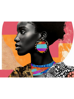 Affiche - Collage Black - Accueil | Oueso - Art Afro Contemporain