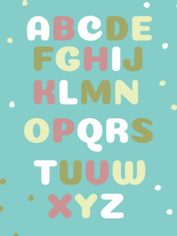 Poster - Alphabet - WALL ART | Oueso - Contemporary Afro Art