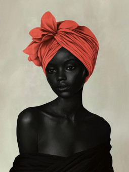 Affiche - Femme noire - Accueil | Oueso - Art Afro Contemporain