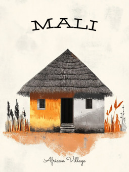 Affiche - Mali - Accueil | Oueso - Art Afro Contemporain