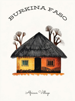 Affiche - Burkina Faso - Accueil | Oueso - Art Afro Contemporain