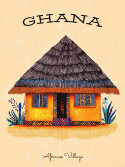 Affiche - Ghana - Accueil | Oueso - Art Afro Contemporain