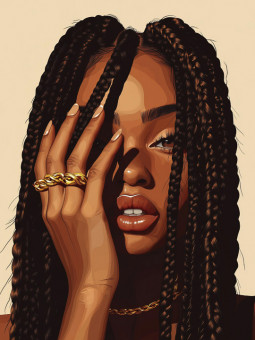 Affiche - Anissa - Accueil | Oueso - Art Afro Contemporain