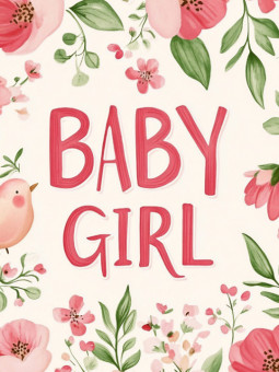 Poster - Baby girl - Accueil | Oueso - Contemporary Afro Art