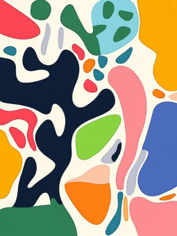 Poster - Color Abstraction - Accueil | Oueso - Contemporary Afro Art