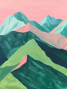 Affiche - Mountain joy - Accueil | Oueso - Art Afro Contemporain