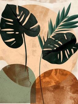 Affiche - Palm Green - Accueil | Oueso - Art Afro Contemporain