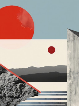 Affiche - Rising Sun - Accueil | Oueso - Art Afro Contemporain