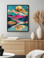 Affiche -The Painted Peaks - Accueil | Oueso - Art Afro Contemporain