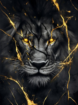 Affiche - Lion energy - Accueil | Oueso - Art Afro Contemporain