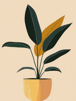 Poster - Green & Gold - Accueil | Oueso - Contemporary Afro Art