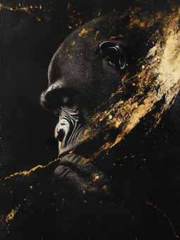 Affiche - Gorilla - Accueil | Oueso - Art Afro Contemporain