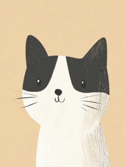 Poster - Graycat - Accueil | Oueso - Contemporary Afro Art
