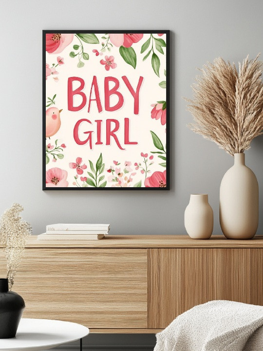 Affiche - Baby Girl - Accueil | Oueso - Art Afro Contemporain Affiche - Baby Girl-Accueil-OUESO