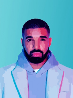 Affiche - Drake - Art mural | Oueso - Art Afro Contemporain