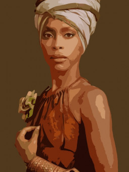 Affiche - Erykah Badu - Art mural | Oueso - Art Afro Contemporain